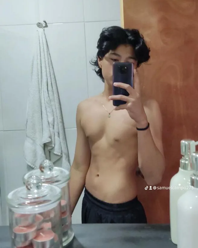 Samuel antes de empezar el programa